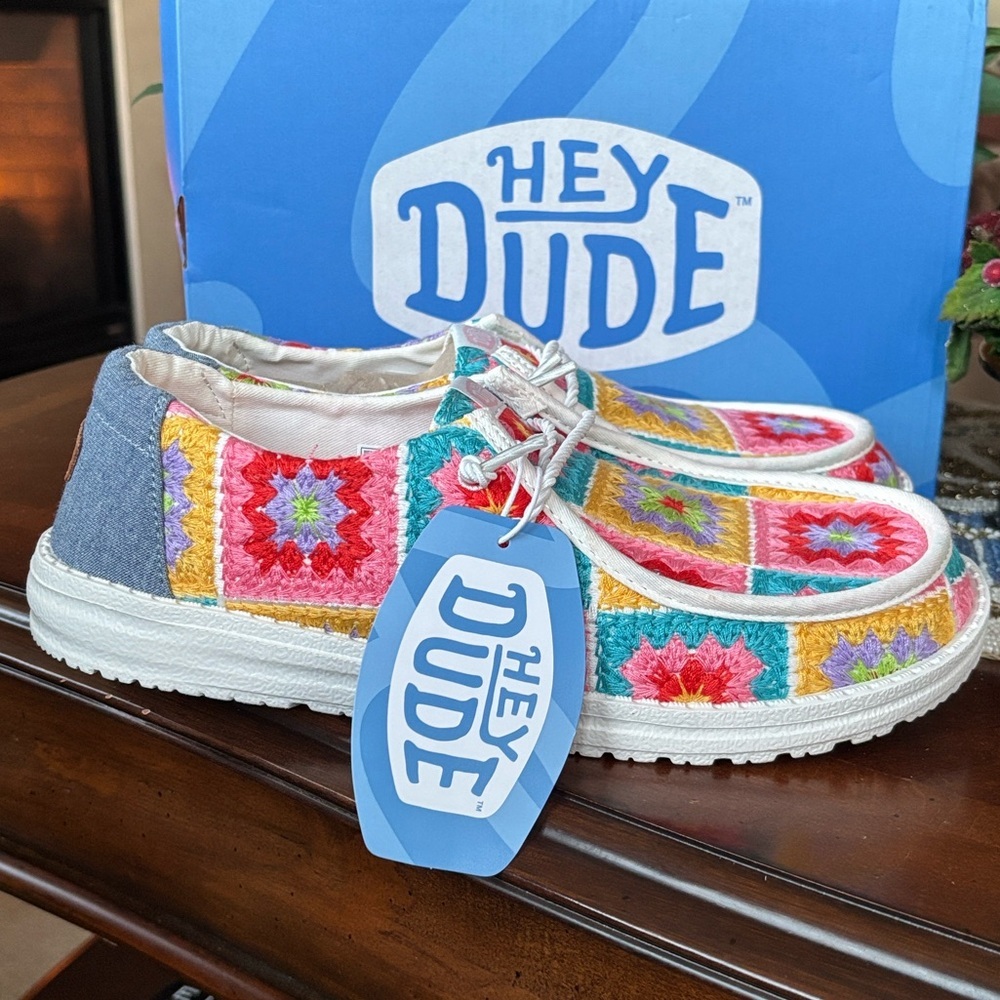 Hey Dude Women's Multi-Color Crochet Slip-On Shoes - Picture 5 of 12